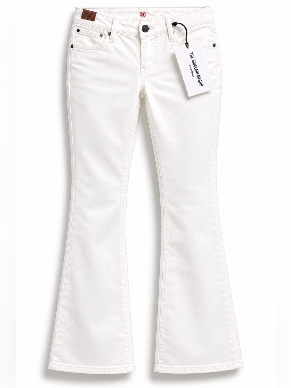 White Bootcut Jeans Women’s Size 28 Low Rise Summer Denim